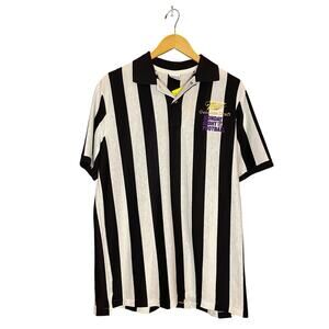 Vintage Miller Monday Night Football Striped Polo Shirt XL Athletic NFL Sporty